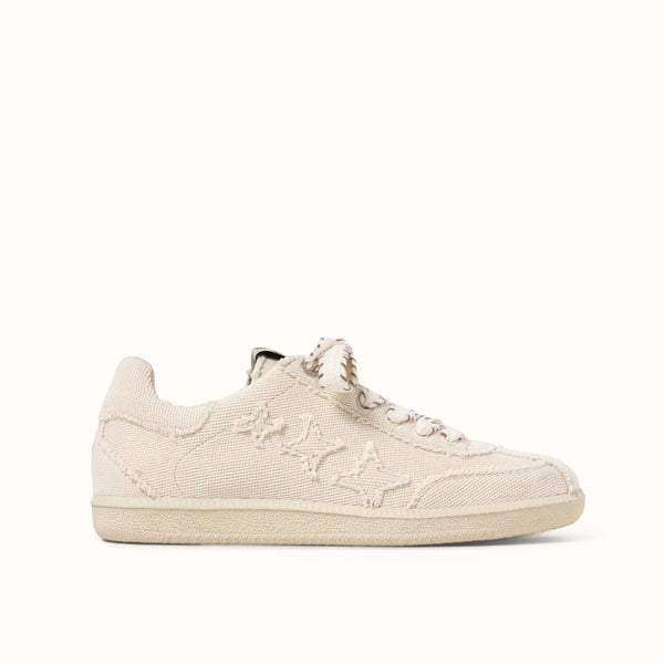 Plus Duke Off-White Canvas Sneaker - Women's