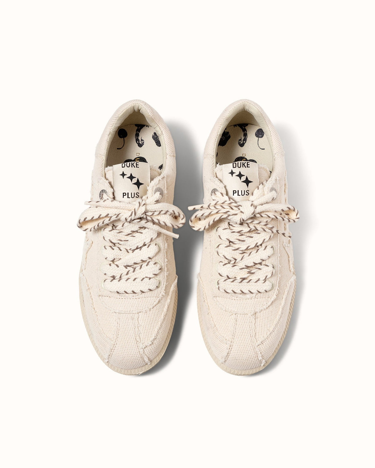 Plus Duke Off-White Canvas Sneaker - Women's