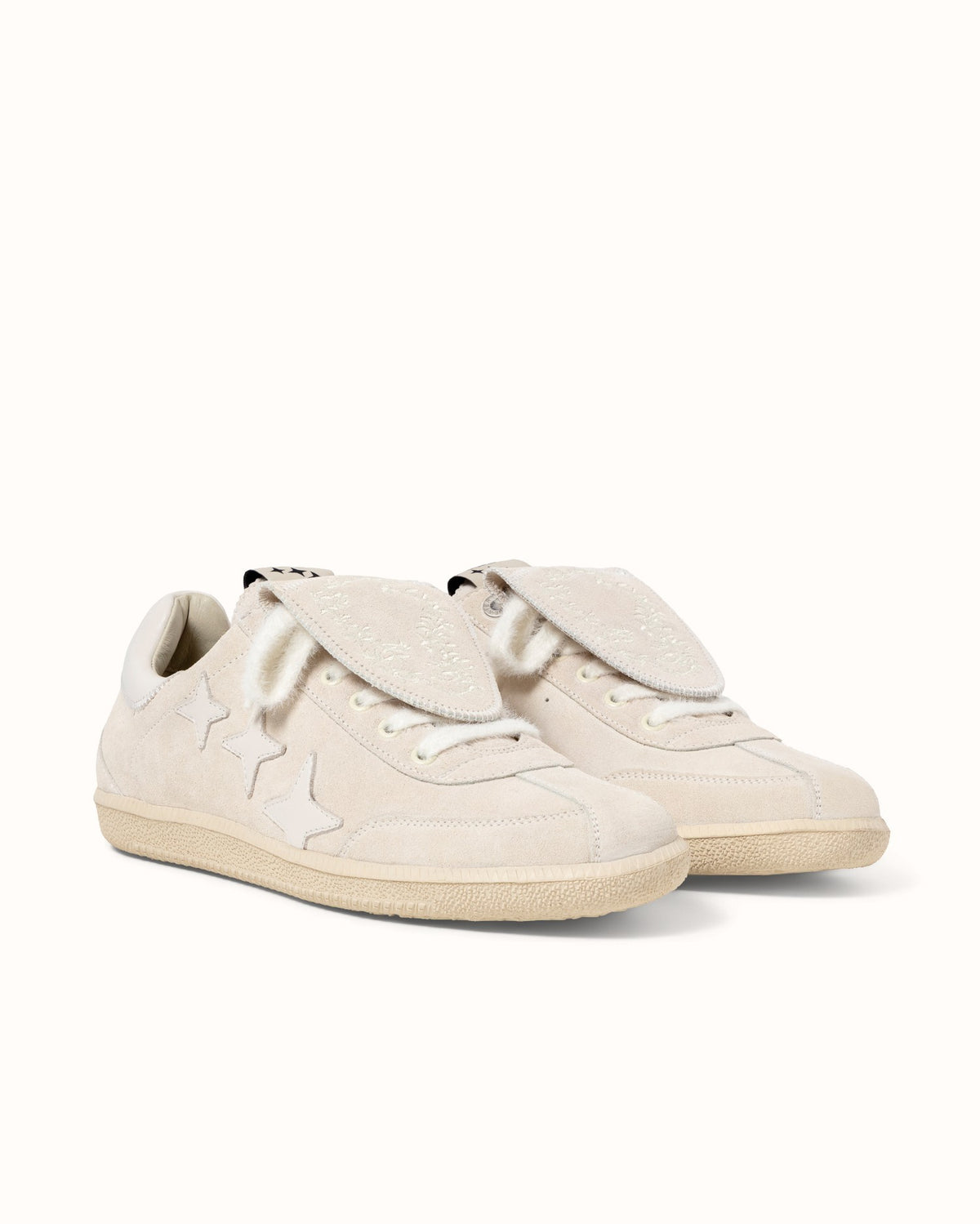 Plus Duke Off-White Suede Sneaker - Men's