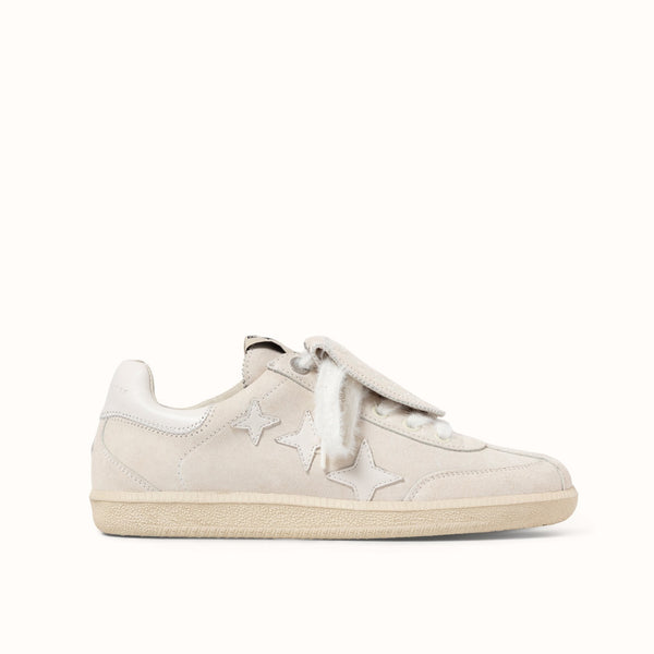Plus Duke Off-White Suede Sneaker - Women's