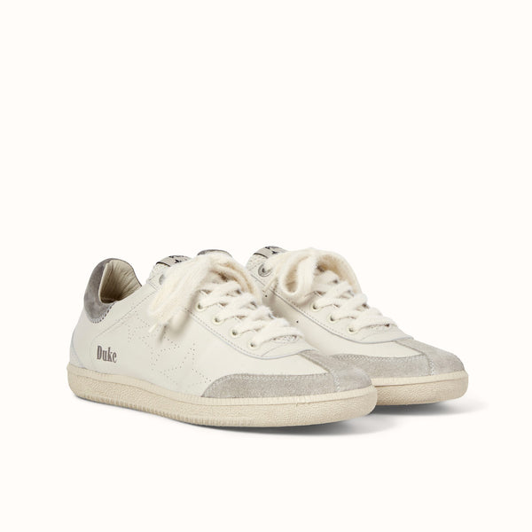 Plus Duke Vintage Grey + White Sneaker - Women's