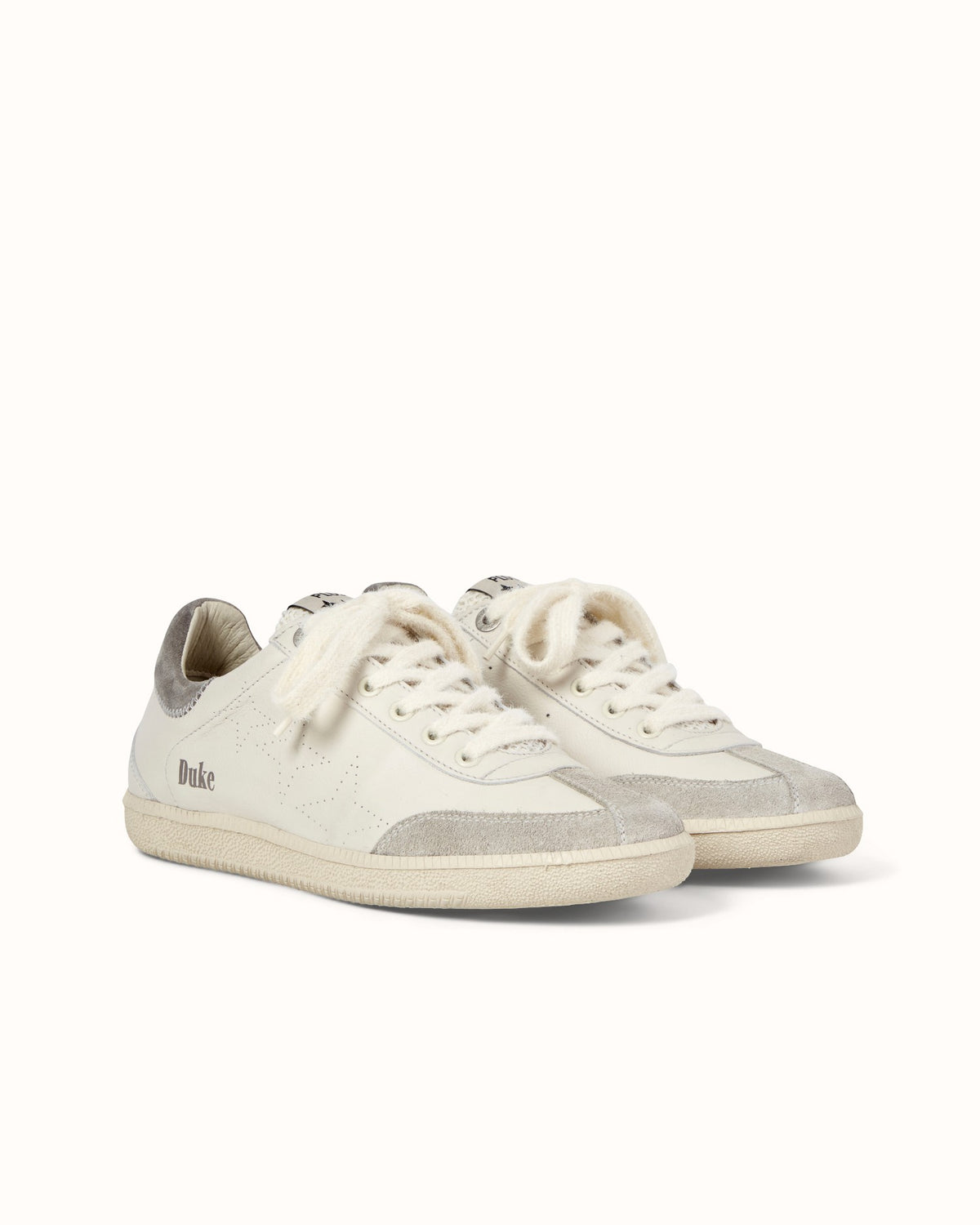 Plus Duke Vintage Grey + White Sneaker - Women's