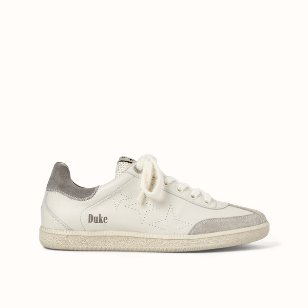 Plus Duke Vintage Grey + White Sneaker - Women's