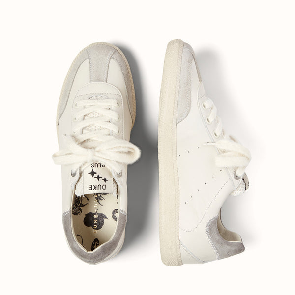 Plus Duke Vintage Grey + White Sneaker - Women's