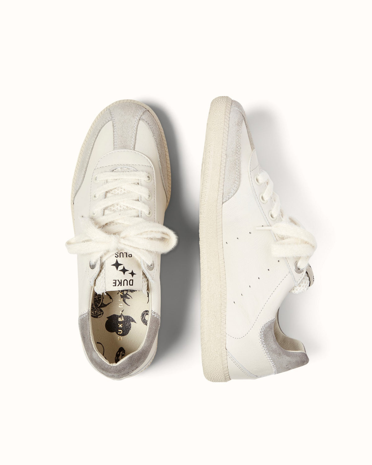 Plus Duke Vintage Grey + White Sneaker - Women's
