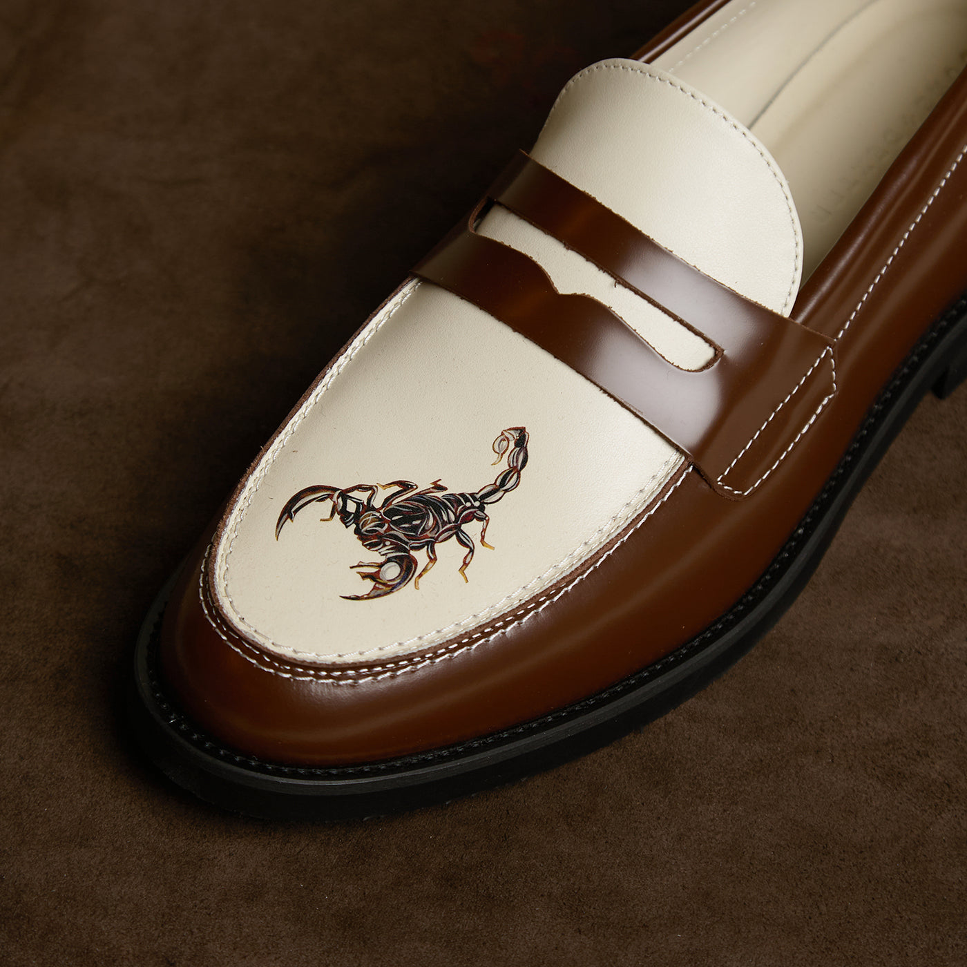 Wilde Chestnut Scorpion Penny Loafer - Men's | DUKE + DEXTER