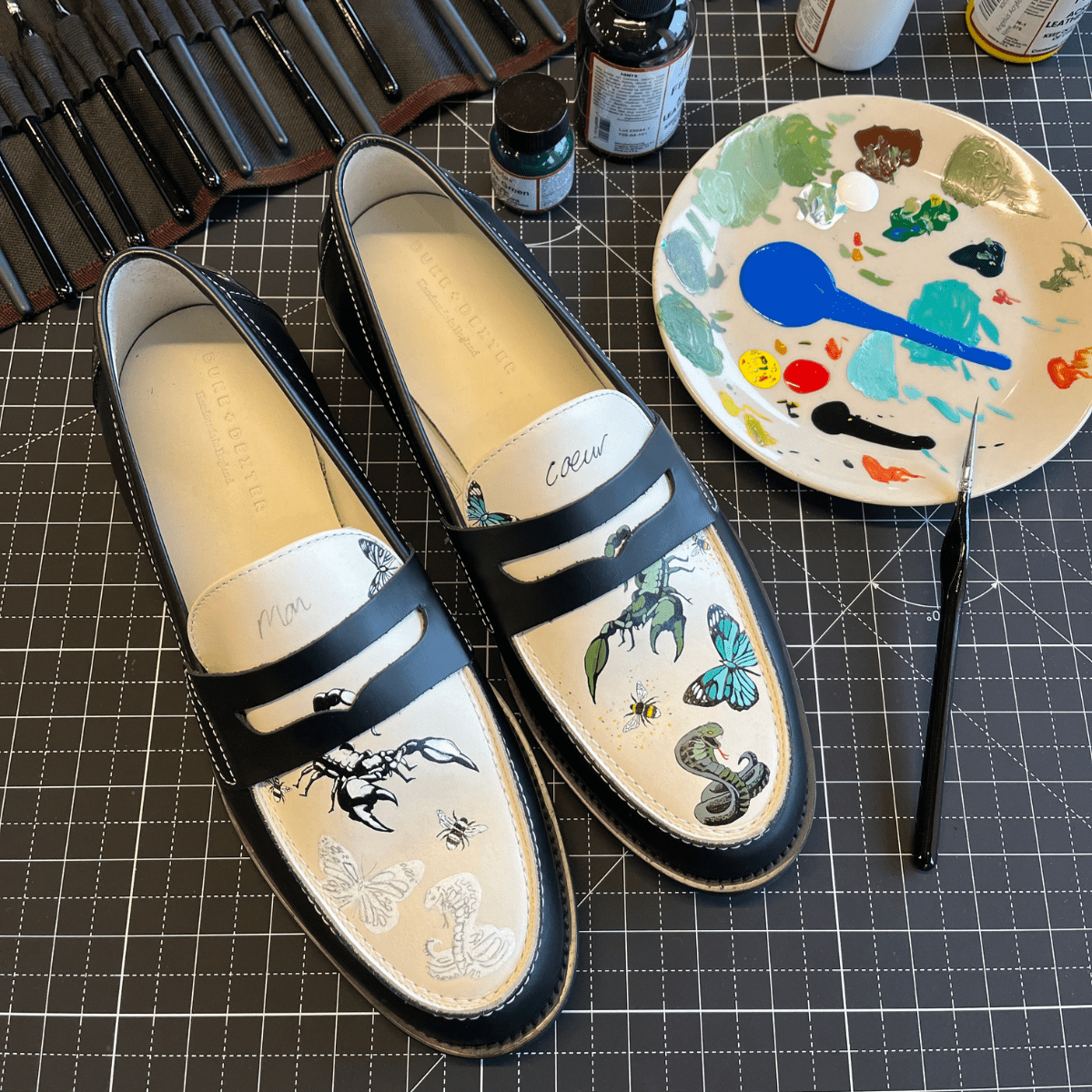 Hand Painted Loafers and Sneakers DUKE DEXTER