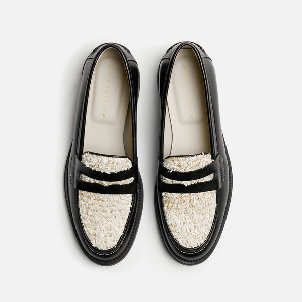 Wilde Black + White Habana Penny Loafer - Women's