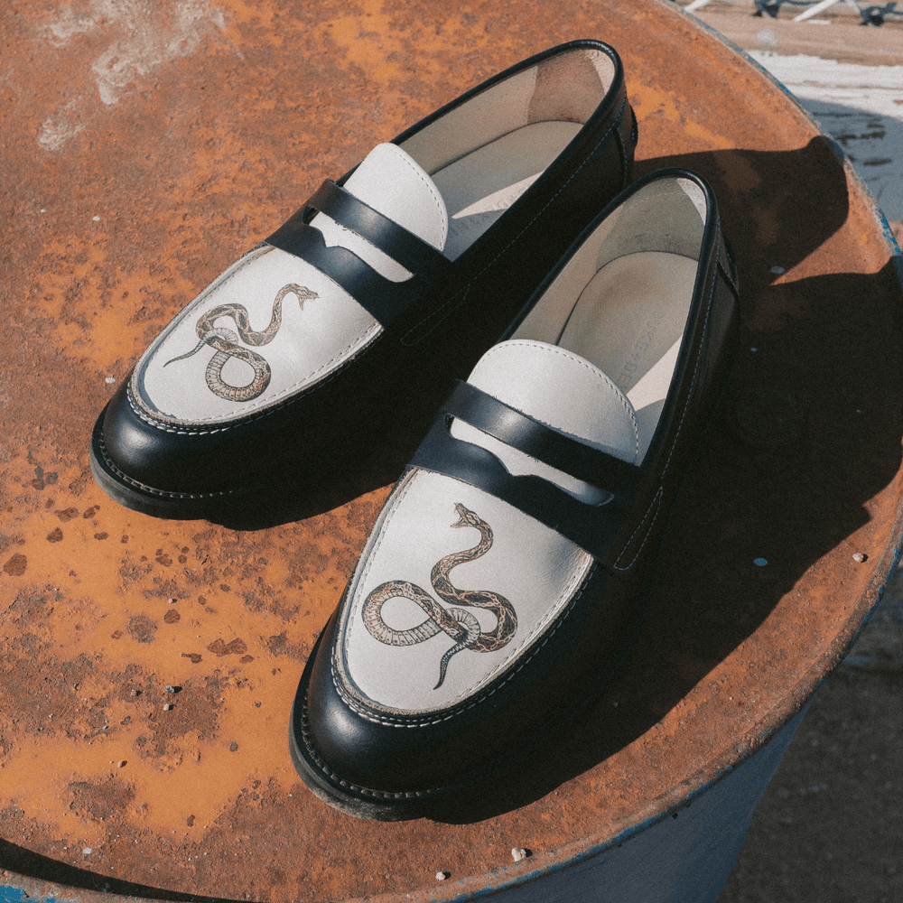 Snake 2025 gucci loafers