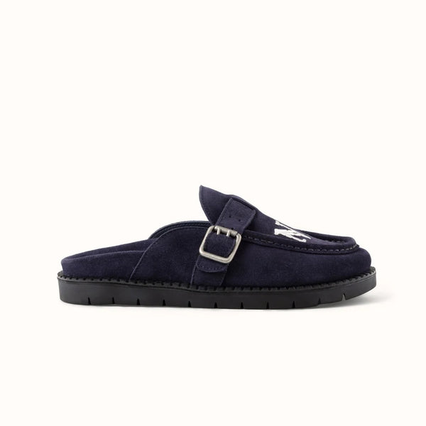 Winston NY Navy Suede Mule - Women's