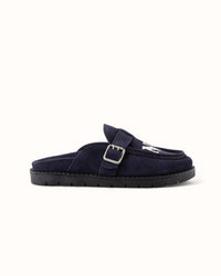 Winston NY Navy Suede Mule - Women's