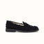 Wilde Black Punched Denim Penny Loafer - Women's