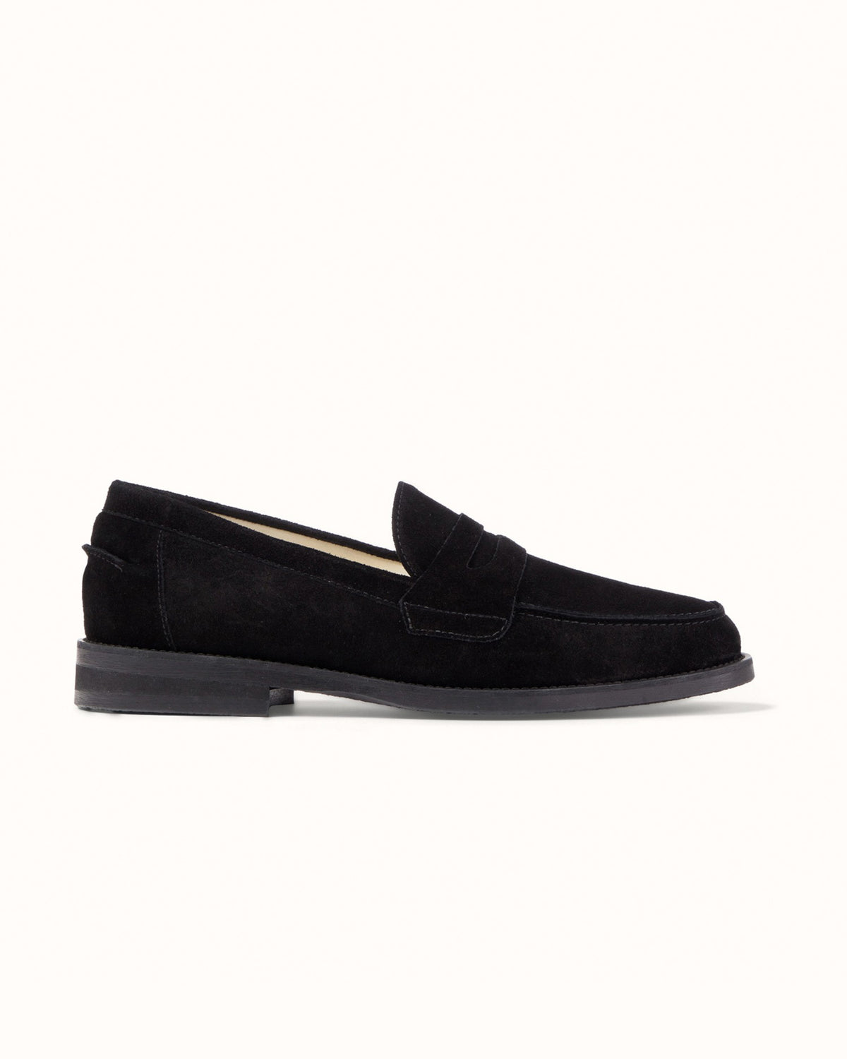 Wilde Black Suede Penny Loafer - Men's