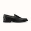 Wilde Black + Cream Box Stitch Penny Loafer - Men's