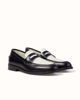 Wilde Black + White Penny Loafer - Men's