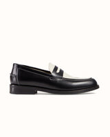 Wilde Black + White Penny Loafer - Men's