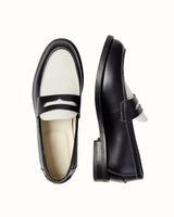 Wilde Black + White Penny Loafer - Men's