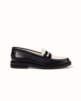 Wilde Black + White Penny Loafer - Women's