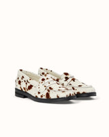 Wilde Brown Cow Pony Penny Loafer - Women's
