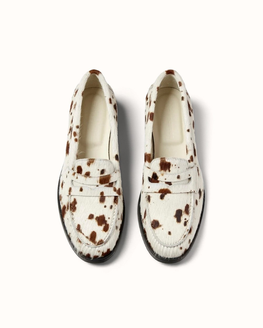 Wilde Brown Cow Pony Penny Loafer - Women's