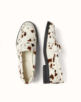 Wilde Brown Cow Pony Penny Loafer - Women's