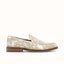 Wilde Beige + White Painted Canvas Penny Loafer - Men's