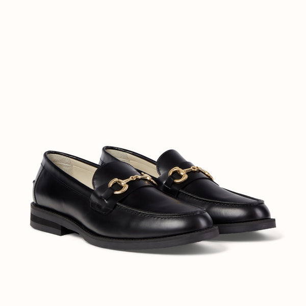 Wilde Black Bit Loafer - Men's