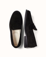 Wilde Black Suede Penny Loafer - Men's