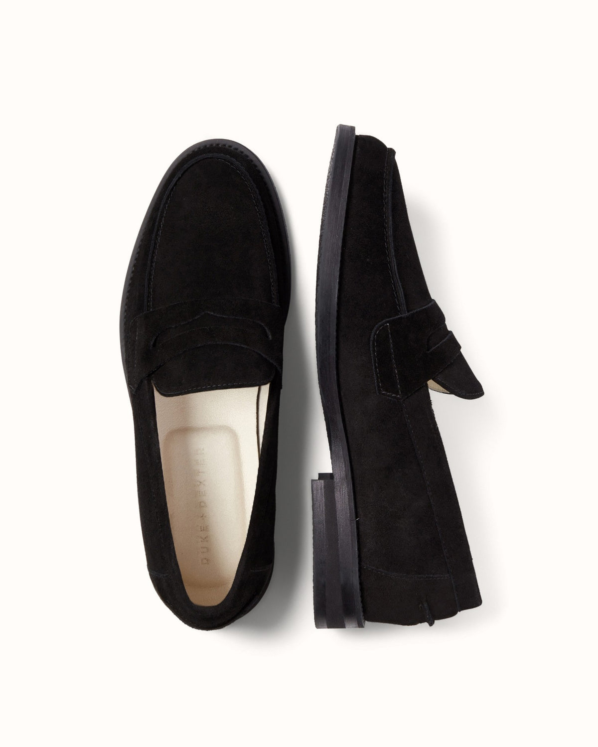 Wilde Black Suede Penny Loafer - Men's