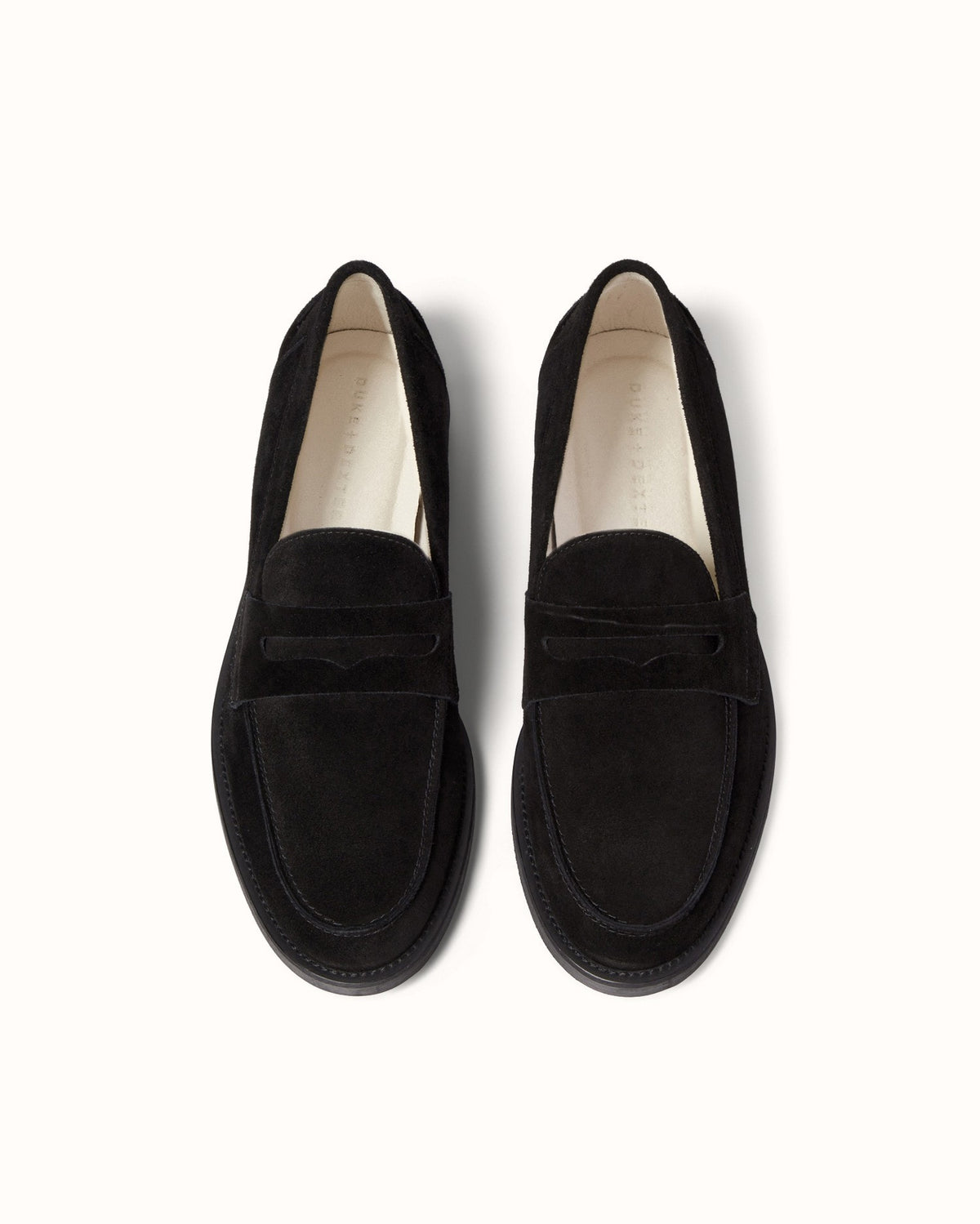 Wilde Black Suede Penny Loafer - Men's