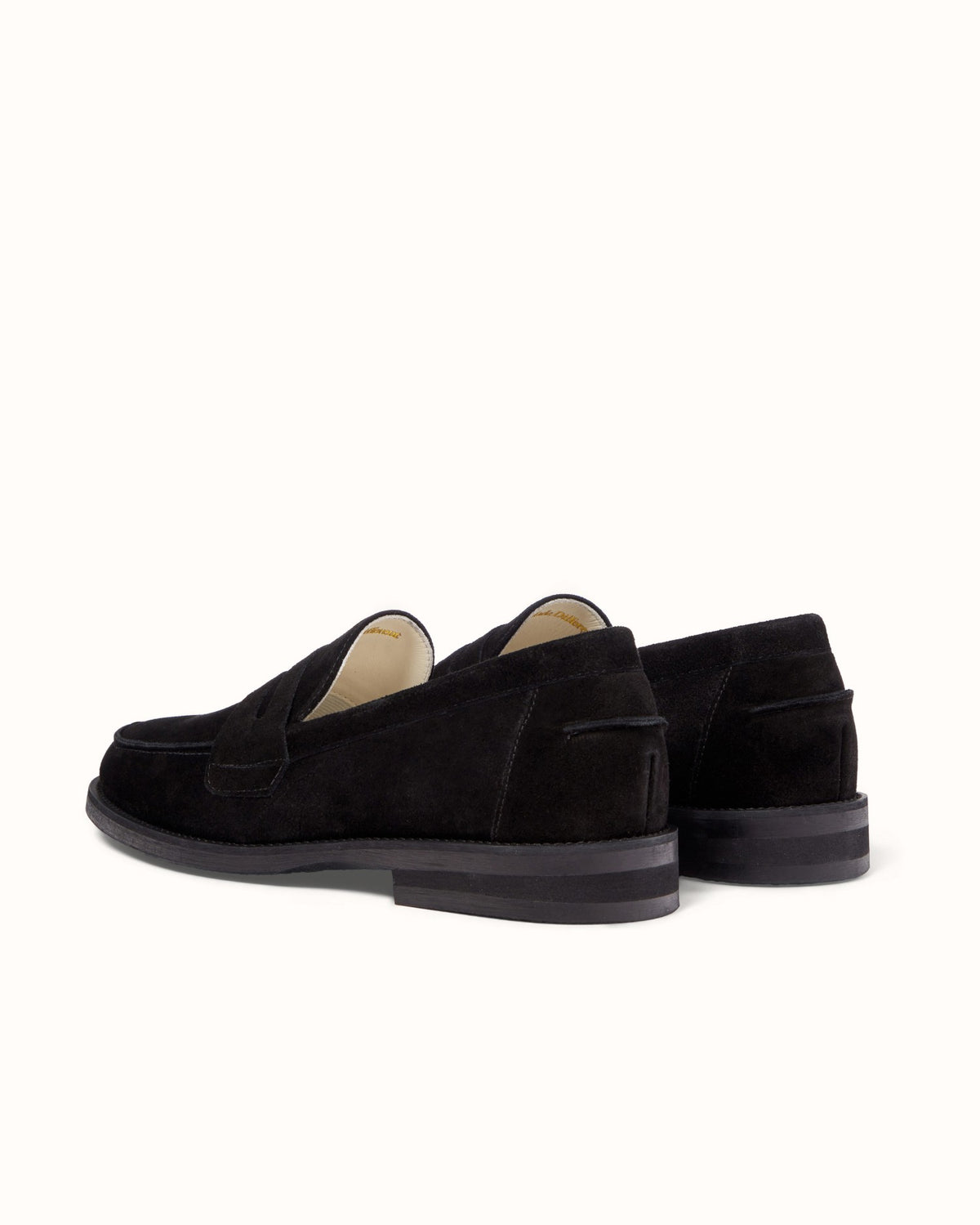 Wilde Black Suede Penny Loafer - Men's