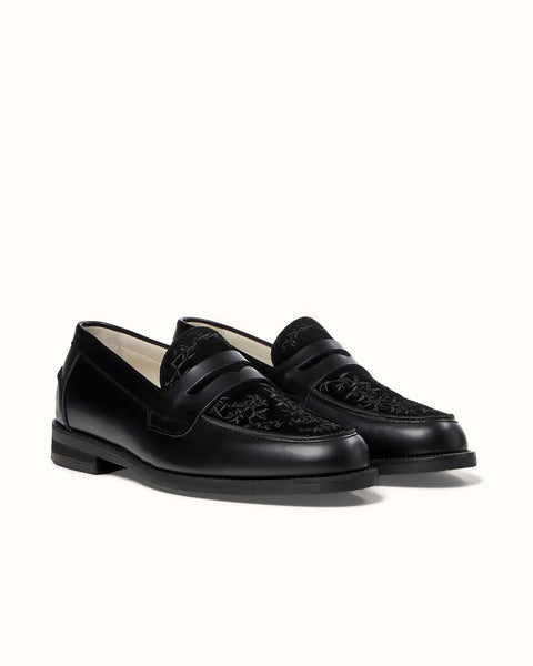 Wilde Black Vine Penny Loafer - Men's