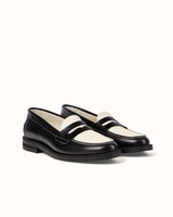 Wilde Black + White Penny Loafer - Women's