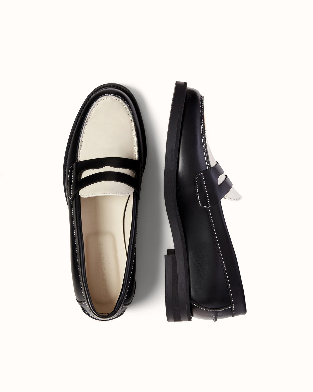 Wilde Black + White Penny Loafer - Women's