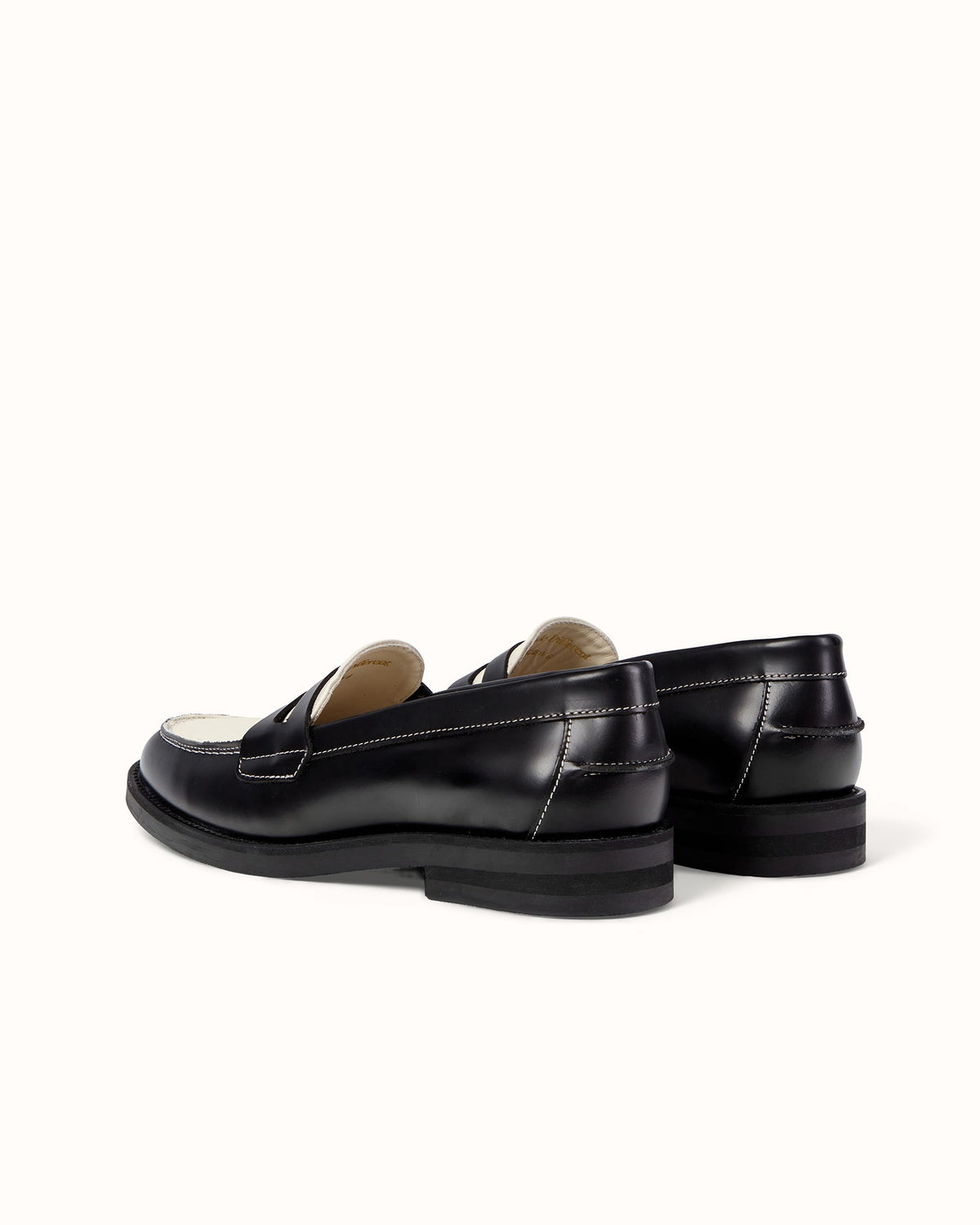 Wilde Black + White Penny Loafer - Women's