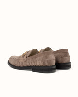 Wilde Brown Corduroy Bit Loafer - Men's