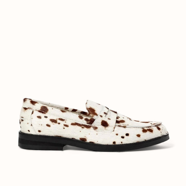 Wilde Brown Cow Pony Penny Loafer - Men's