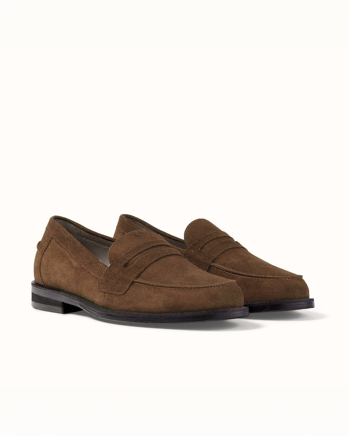 Wilde Brown Suede Penny Loafer - Men's