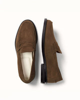 Wilde Brown Suede Penny Loafer - Men's