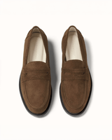 Wilde Brown Suede Penny Loafer - Men's