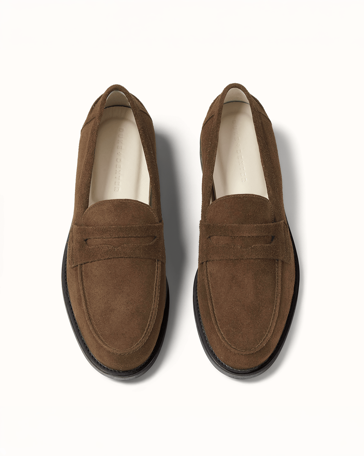 Wilde Brown Suede Penny Loafer - Men's