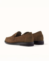 Wilde Brown Suede Penny Loafer - Men's