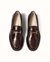 Wilde Buffed Burgundy Plus Bit Loafer - Men's