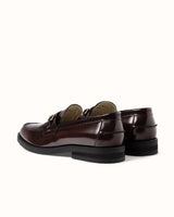 Wilde Buffed Burgundy Plus Bit Loafer - Men's