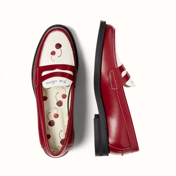 Wilde Cherry Red Penny Loafer - Women's