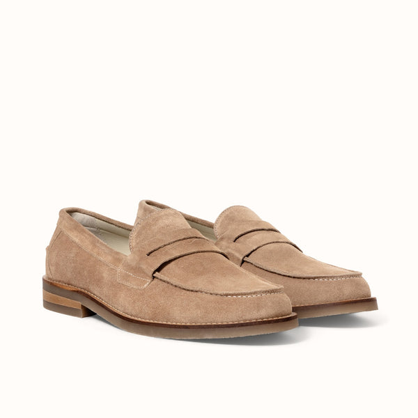 Wilde Mocha Suede Penny Loafer - Men's