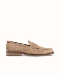 Wilde Mocha Suede Penny Loafer - Men's