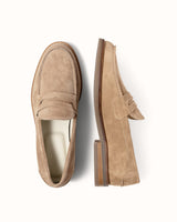 Wilde Mocha Suede Penny Loafer - Men's