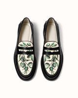 Wilde Olive Raffia Penny Loafer - Men's