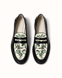 Wilde Olive Raffia Penny Loafer - Men's